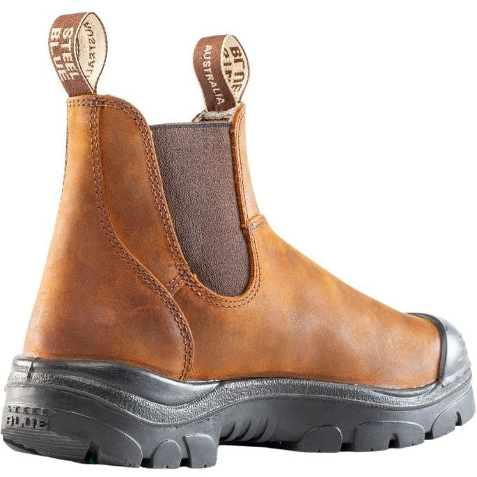 Steel Blue Men's Hobart PR Steel Toe Slip Resist Work Boot -Brown- 862903  - Overlook Boots