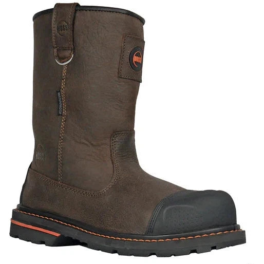 Hoss Men's Cartwright II Soft Toe Waterproof Wellington Work Boot - Brown 90216 7 / Medium / Brown - Overlook Boots