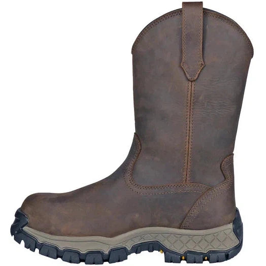 Hoss Men's Recon 11" Comp Toe Waterproof Wellington Work Boot- Brown- 94011 - Overlook Boots