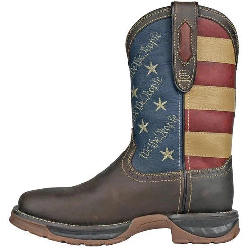 Hoss Men's We The People Comp Toe WP Western Work Boot- Brown- 94021  - Overlook Boots