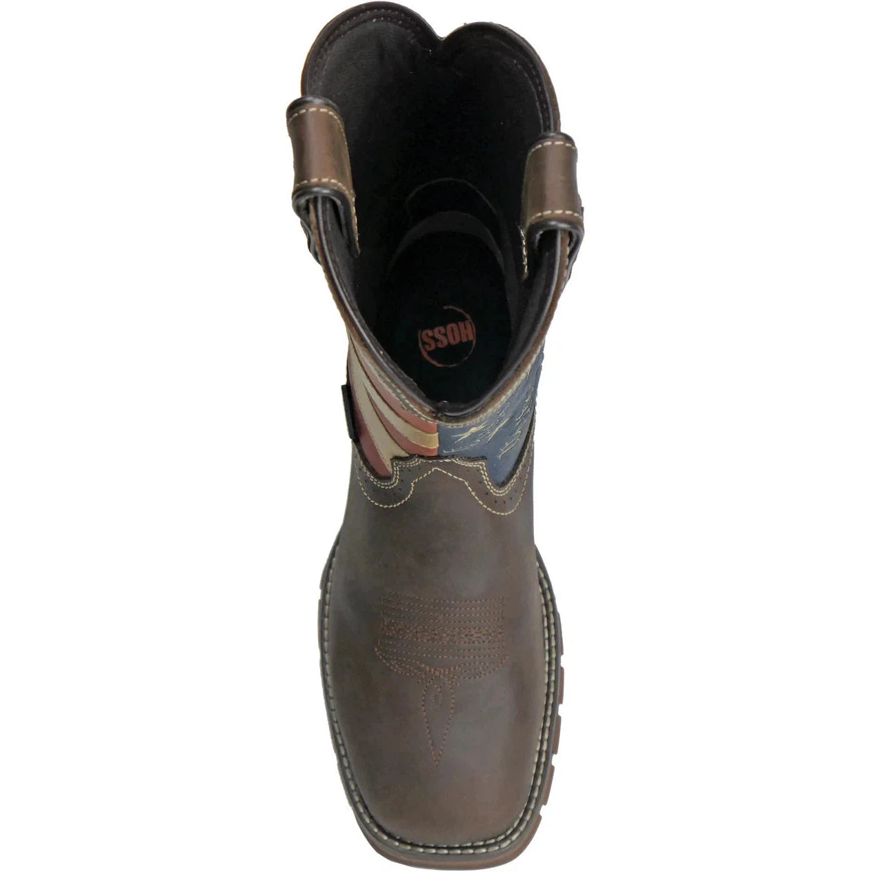 Hoss Men's We The People Comp Toe WP Western Work Boot- Brown- 94021  - Overlook Boots