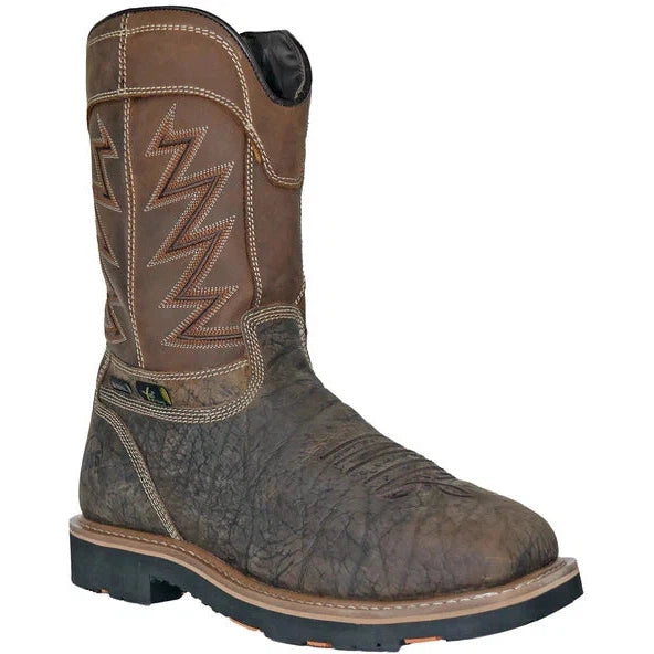 Hoss Men's Fracker Comp Toe Puncture Resistant Metguard Work Boot- Brown- 94030 7 / Medium / Brown - Overlook Boots