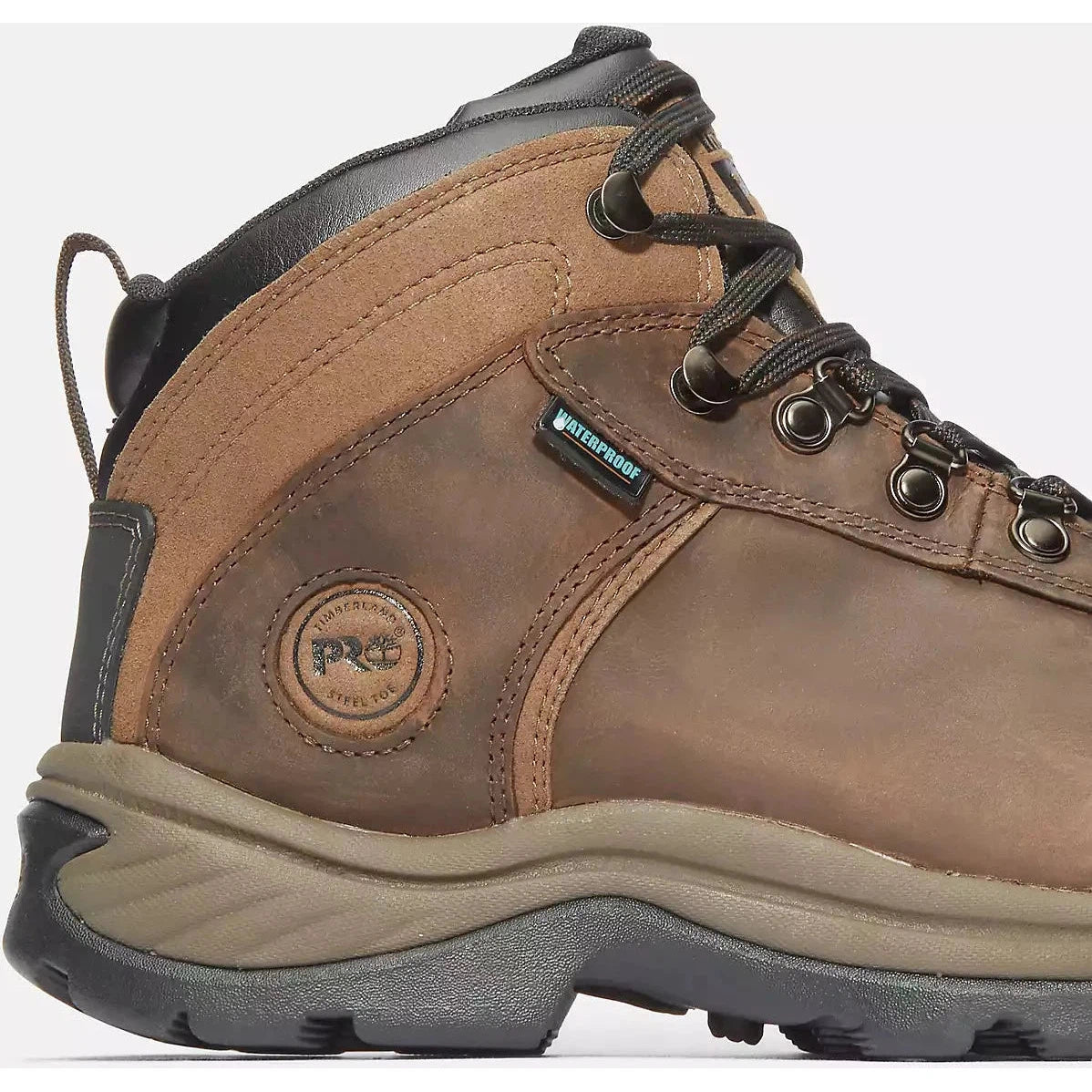 Timberland Pro Men's Flume Steel Toe WP Work Boot -Brown- TB1A1Q8V214  - Overlook Boots