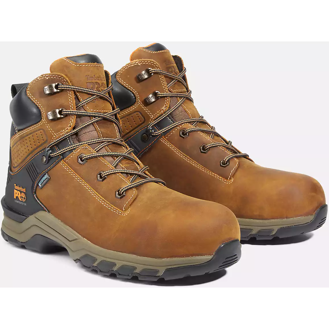 Timberland Pro Men's Hypercharge 6" Comp Toe WP Work Boot -Brown- TB1A1RVS214  - Overlook Boots