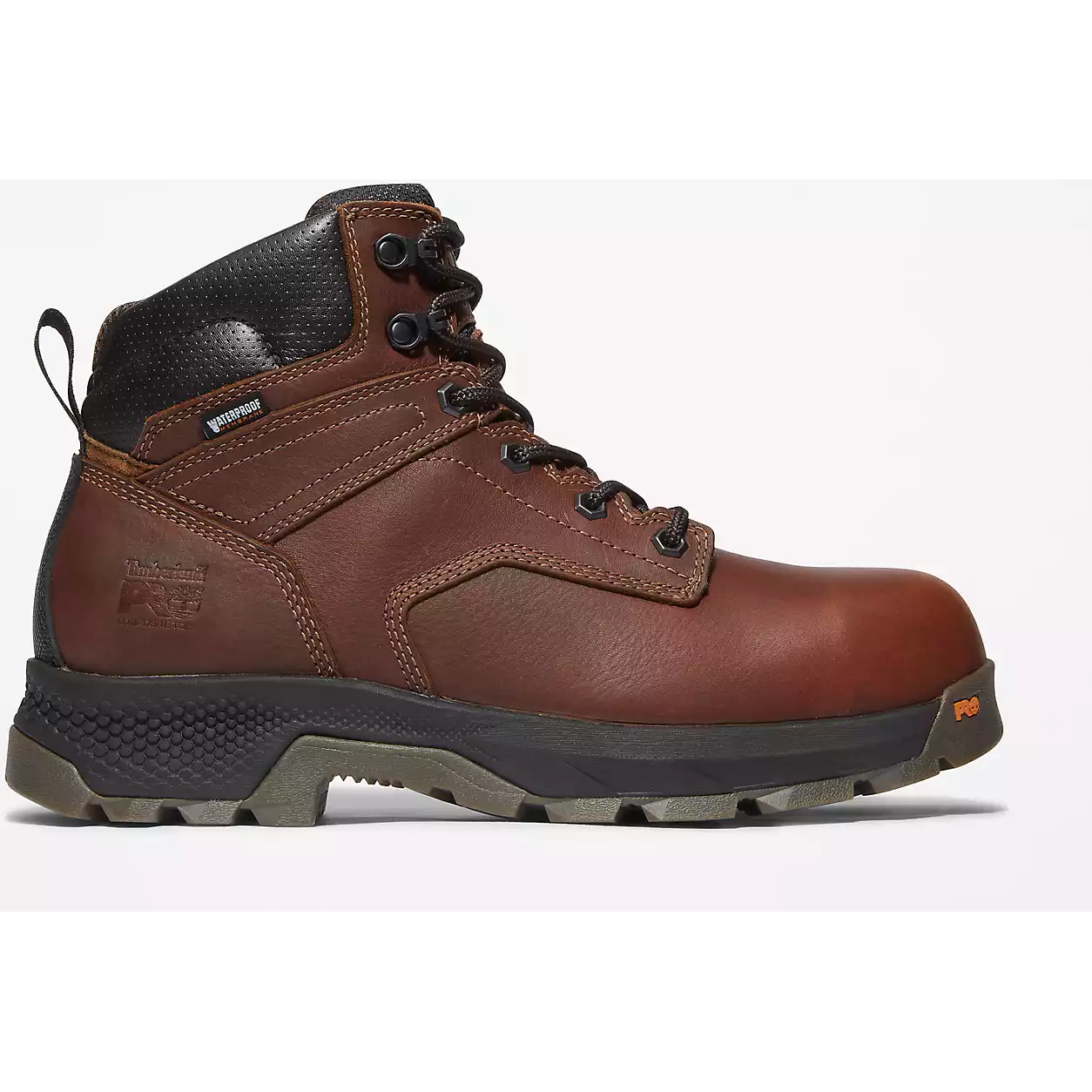 Timberland Pro Men's Titan EV 6" Comp Toe WP Work Boot -Brown- TB1A42FY214  - Overlook Boots