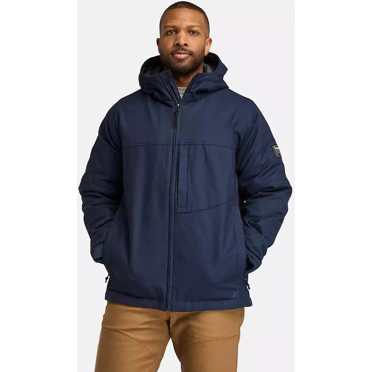 Timberland Pro Men's Gritflex Canvas Hooded Jacket -Navy- TB0A5XYQ019 Small / Navy - Overlook Boots