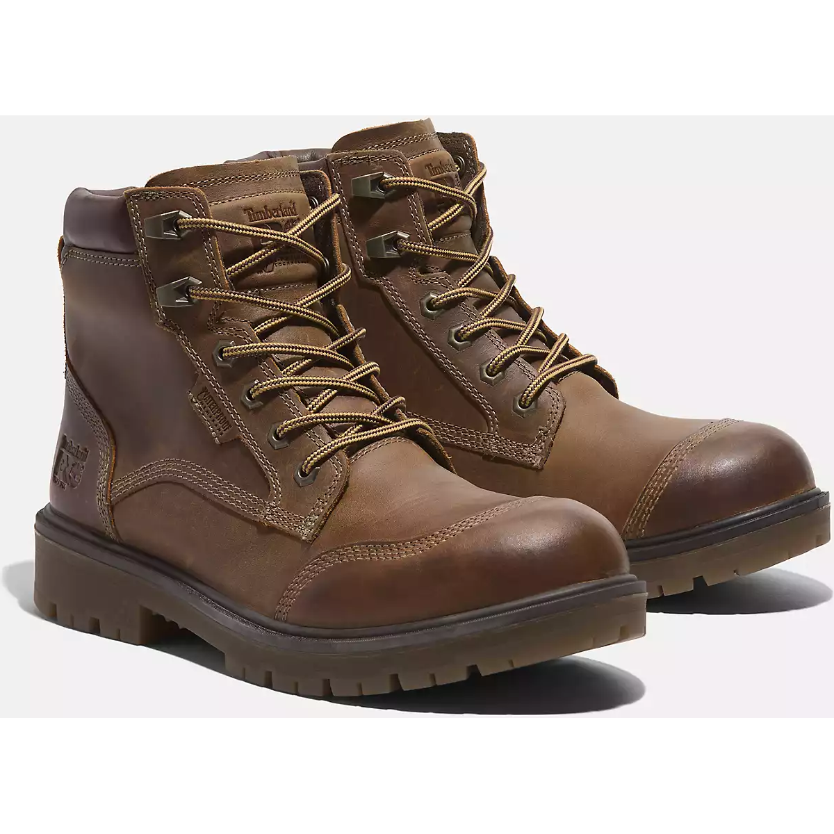 Timberland Pro Men's Whitman 6" Soft Toe WP Work Boot -Brown- TB0A678KEM4  - Overlook Boots