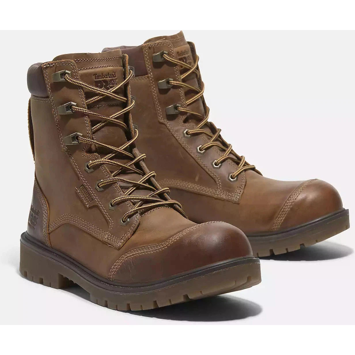 Timberland Pro Men's Whitman 6" Comp Toe WP Work Boot -Brown- TB0A6797EM4  - Overlook Boots