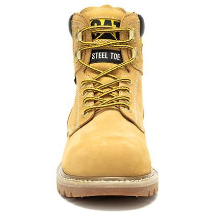 Cat Men's Second Shift Steel Toe WP Slip Resist Work Boot -Honey- P91659  - Overlook Boots