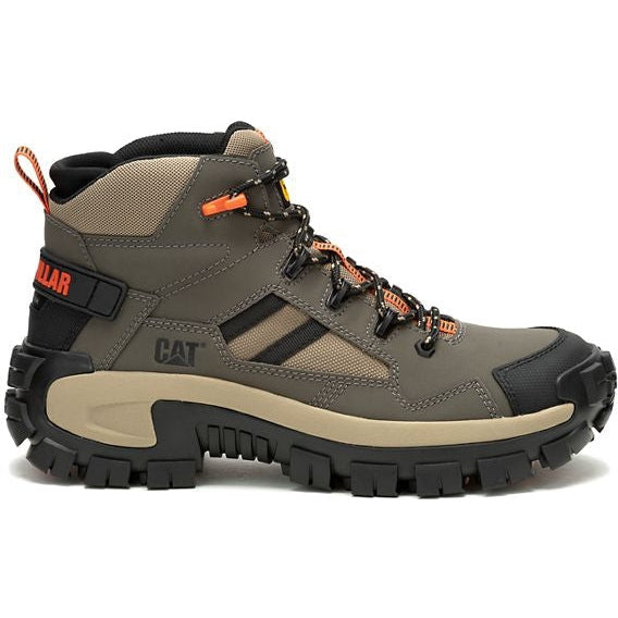 Cat Men's Invader Mid Vent CT Slip Resist Work Boot -Bungee Cord- P91666 7 / Medium / Brown - Overlook Boots