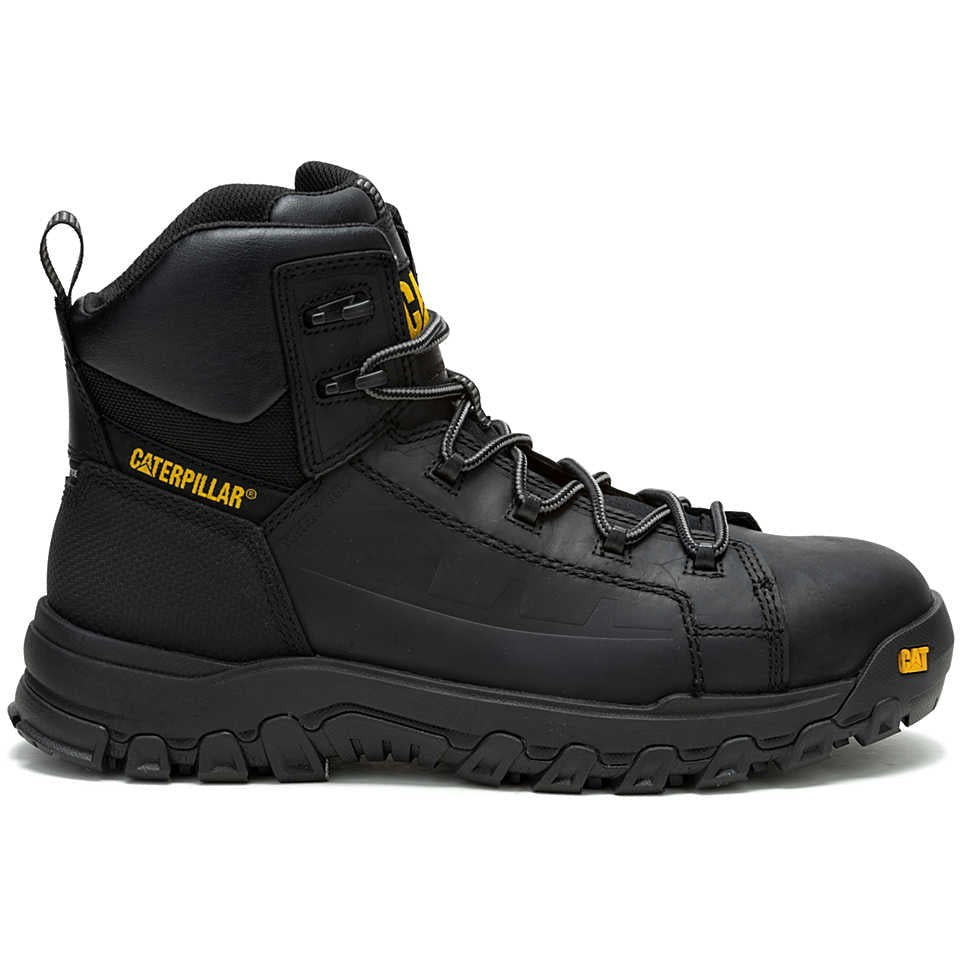 Cat Men's Threshold Rebound Comp Toe Waterproof Work Shoe -Black- P91696 7 / Medium / Black - Overlook Boots