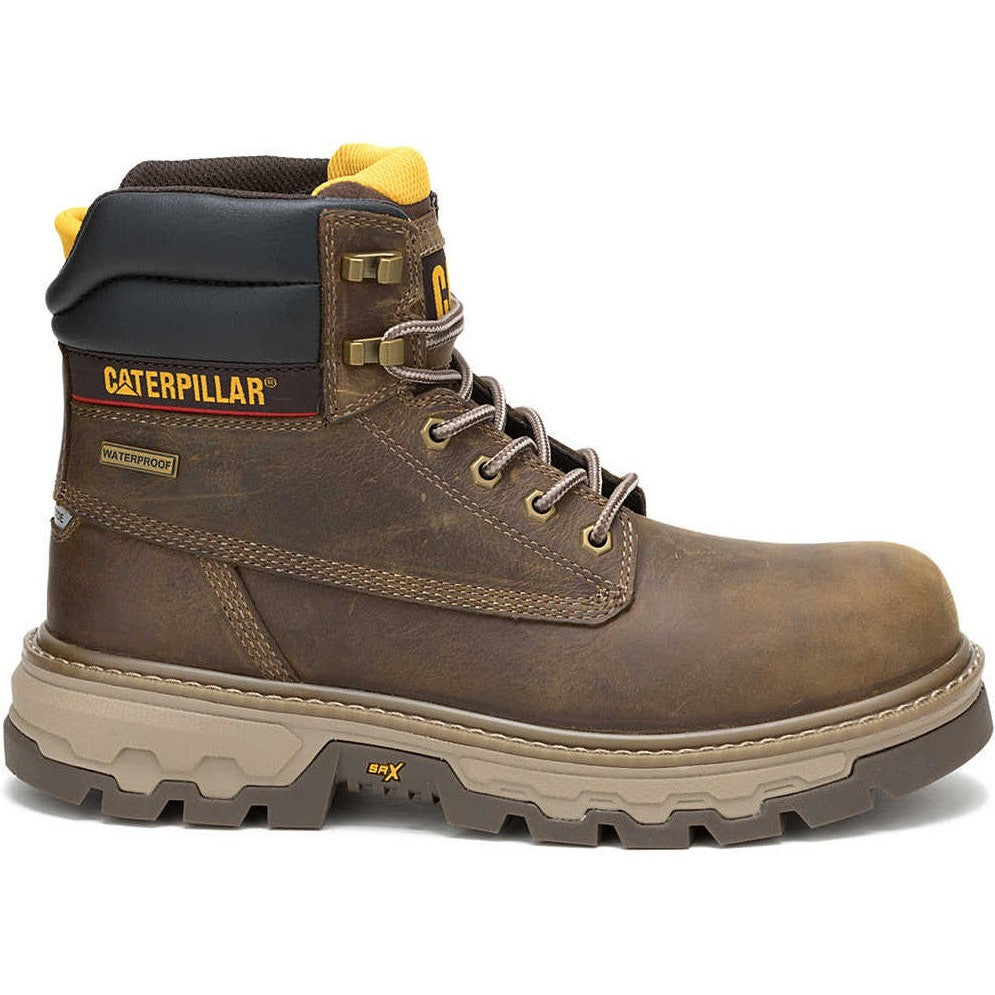 Cat Men's Colorado Equip 6" Comp Toe WP Slip Resist Work Boot - P91723 7 / Medium / Brown - Overlook Boots