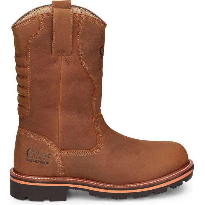 Chippewa Men's Thunderstruck 11" WP Slip Resist Work Boot -Tan- TH1040  - Overlook Boots