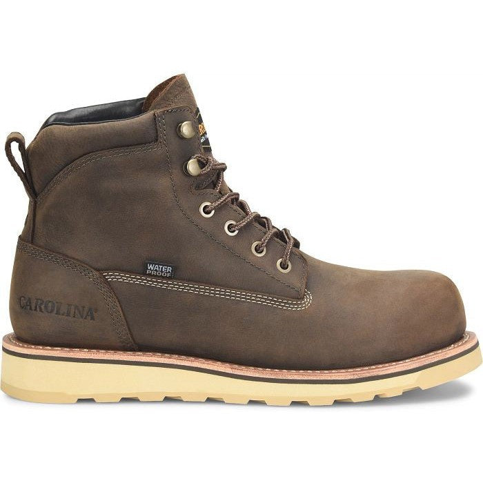 Carolina Men's Staple Gun 6"  WP Work Boot -Brown- CA7072  - Overlook Boots