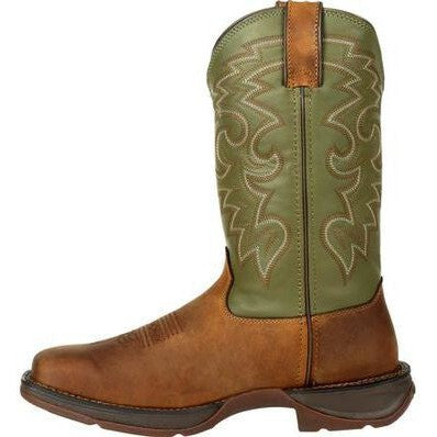 Durango Men's Rebel 12" Soft Toe Pull On Western Classic Boot- Coffee- DB5416  - Overlook Boots