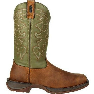 Durango Men's Rebel 12" Soft Toe Pull On Western Classic Boot- Coffee- DB5416  - Overlook Boots