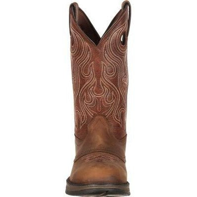 Durango Men's Rebel 12" Soft Toe Saddle Western Classic Boot- Brown- DB5474  - Overlook Boots