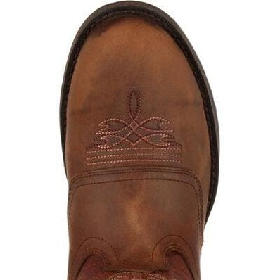 Durango Men's Rebel 12" Soft Toe Saddle Western Classic Boot- Brown- DB5474  - Overlook Boots