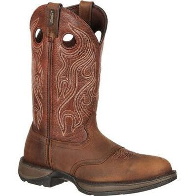 Durango Men's Rebel 12" Soft Toe Saddle Western Classic Boot- Brown- DB5474 7 / Medium / Brown - Overlook Boots