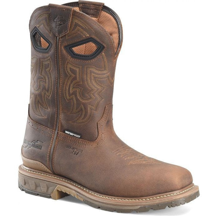 Double H Men's Phantom Rider Stanton 11" Composite Toe Western Work Boot -Brown- PH5010 7.5 / Medium / Brown - Overlook Boots