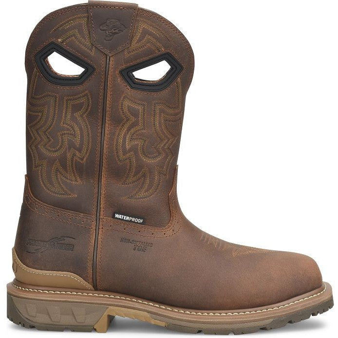 Double H Men's Phantom Rider Stanton 11" Composite Toe Western Work Boot -Brown- PH5010 - Overlook Boots