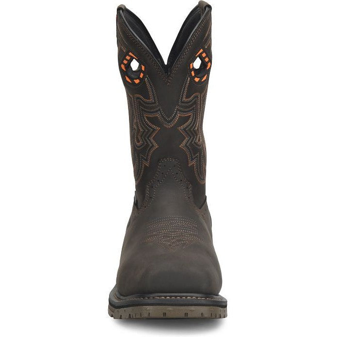 Double H Men's Phantom Rider Bruner 11" Composite Toe Met Guard Western Work Boot -Brown- PH5011 - Overlook Boots