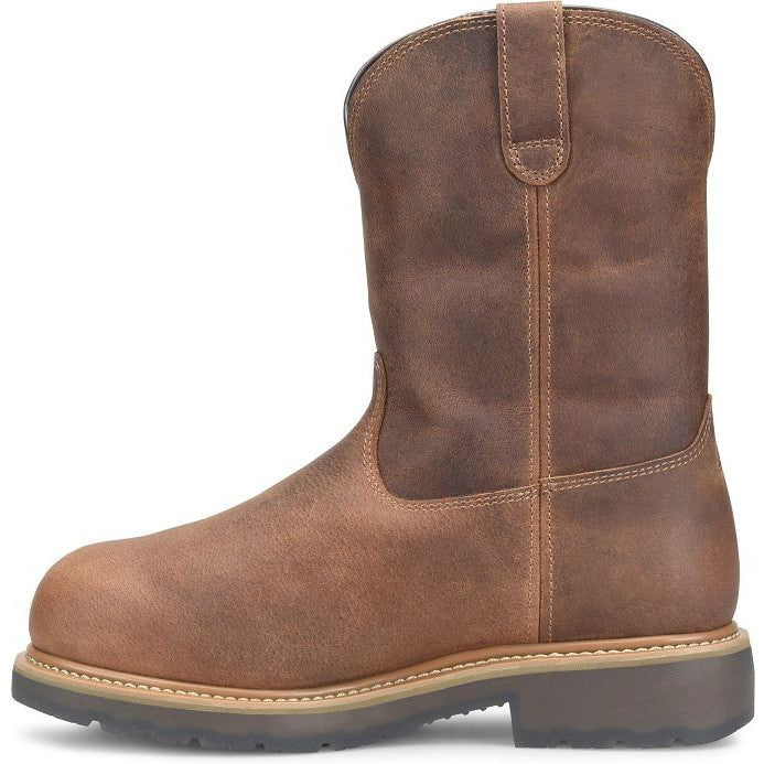 Double H Men's Boss 10" Alloy Toe WP Wellington Work Boot -Brown- DH4156  - Overlook Boots