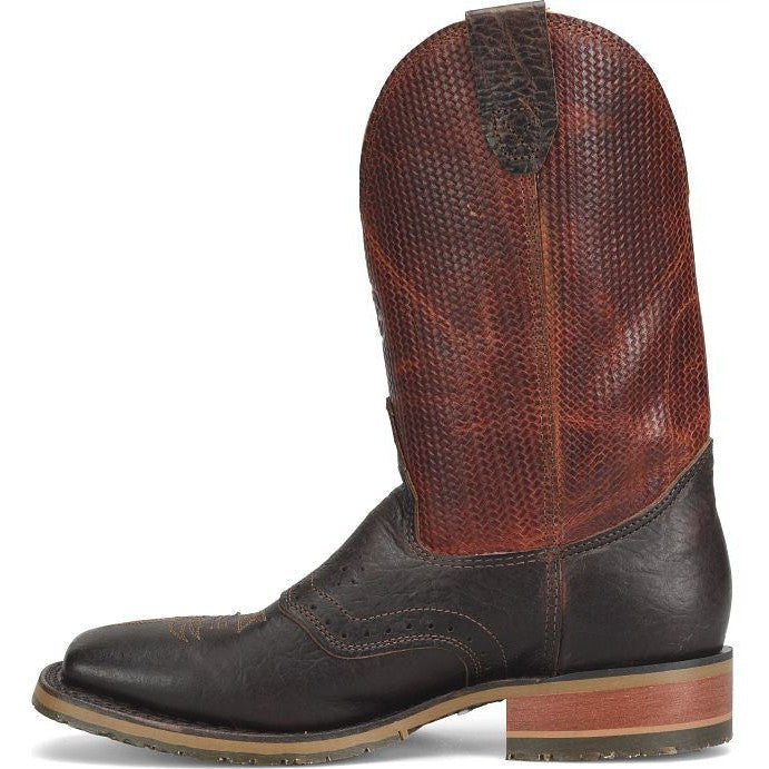 Double H Men's Baler 11" Square Toe Western Work Boot -Brown- DH4654  - Overlook Boots