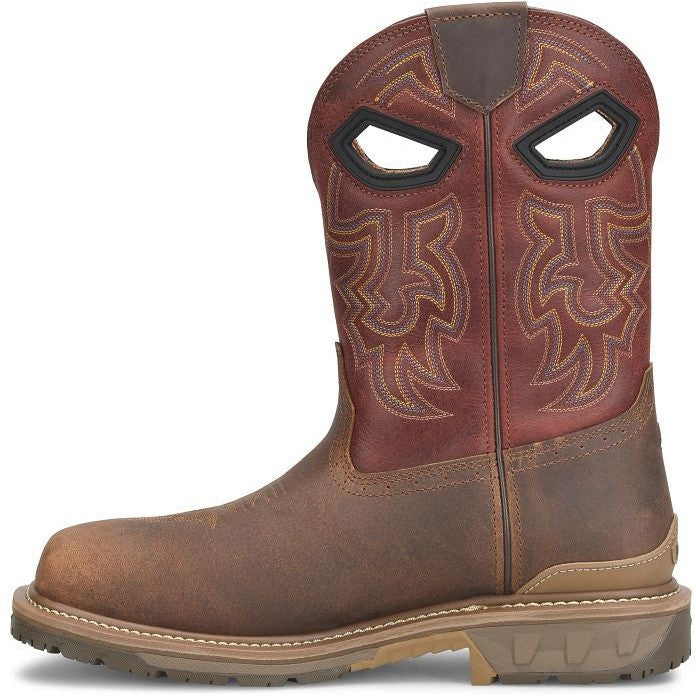 Double H Men's Brock 11" Composite Western Roper Work Boot -Brown- PH5009 - Overlook Boots