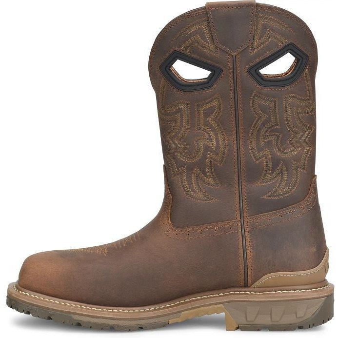 Double H Men's Phantom Rider Stanton 11" Composite Toe Western Work Boot -Brown- PH5010 - Overlook Boots