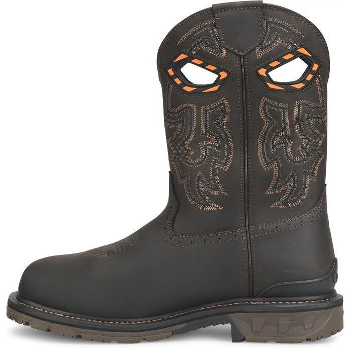 Double H Men's Phantom Rider Bruner 11" Composite Toe Met Guard Western Work Boot -Brown- PH5011 - Overlook Boots