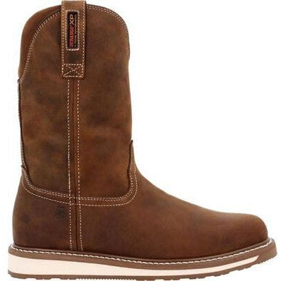 Durango Men's Maverick Wxp 11" Soft Toe Western Wedge Work Boot- Tan- DDB0450 - Overlook Boots