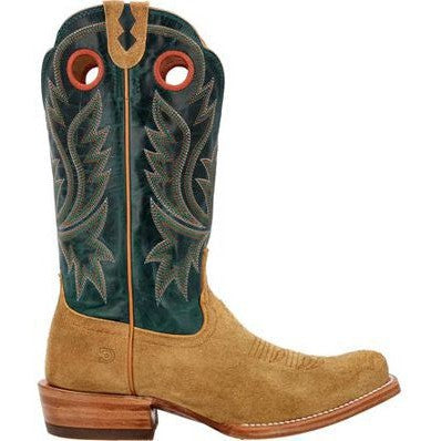 Durango Men's Prca Collection Roughout 13" Soft Toe Western Classic Boot- DDB0465 7 / Medium / Wheat/Blue - Overlook Boots