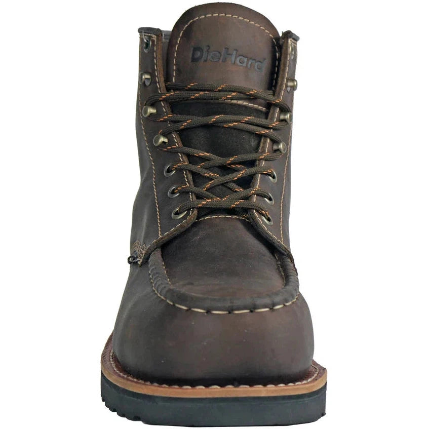 DieHard Men's Monte Composite Toe Waterproof Slip Resistant Work Boot - Brown DH60460  - Overlook Boots