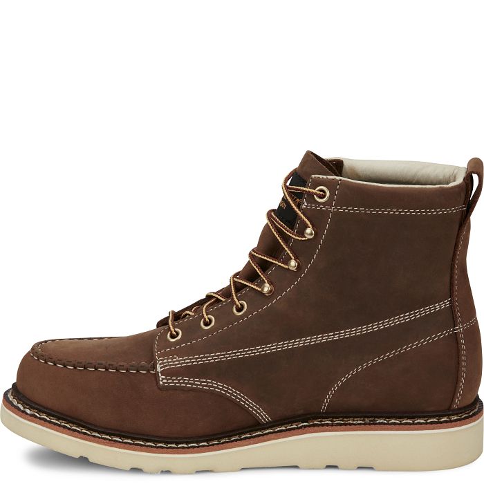 Chippewa Men's Edge Walker 6" Steel Toe Lace Up Work Boot -Brown- ED5321  - Overlook Boots