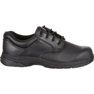 Rocky Men's Slipstop 911 4" Soft Toe WP Oxford Duty Shoe- Black- FQ0002034  - Overlook Boots