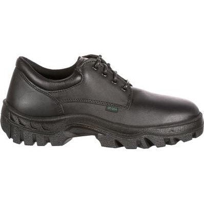 Rocky TMC 4" Plain Toe Slip Resist Oxford Work Shoe -Black- FQ0005000 7 / Medium / Black - Overlook Boots