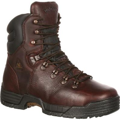 Rocky Men's Mobilite 8" Steel Toe WP Oil Resist Work Boot -Brown- FQ0006115 8 / Medium / Brown - Overlook Boots