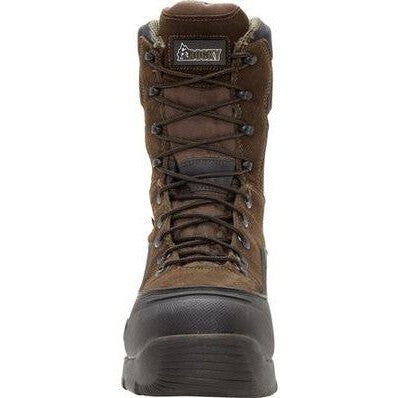 Rocky Men's Blizzard Stalker 9" Steel Toe WP 1200G Work Boot -Brown- FQ0007465  - Overlook Boots