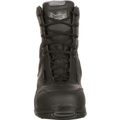 Rocky Men's 1st Med 8" Carbon Toe WP Public Service Boot -Black- FQ0911113  - Overlook Boots