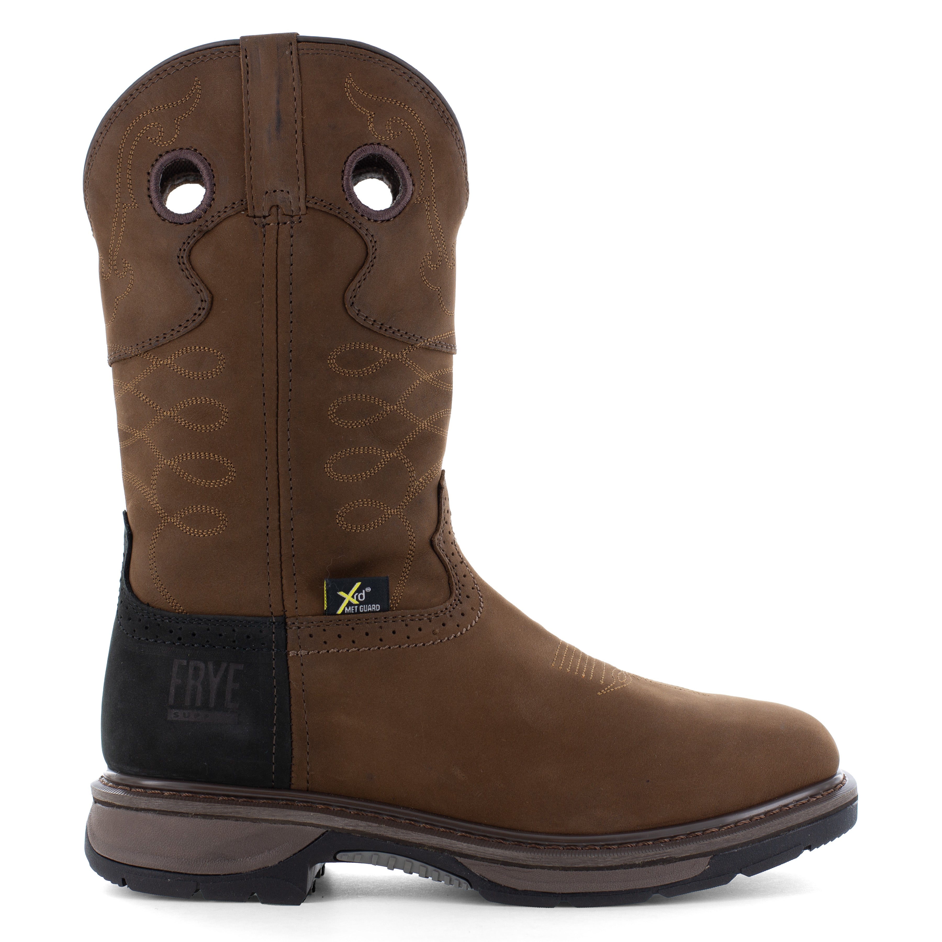 Frye Supply Men's Crafted 10" Steel Toe Western Work Boot - Brown - FR40101 - Overlook Boots