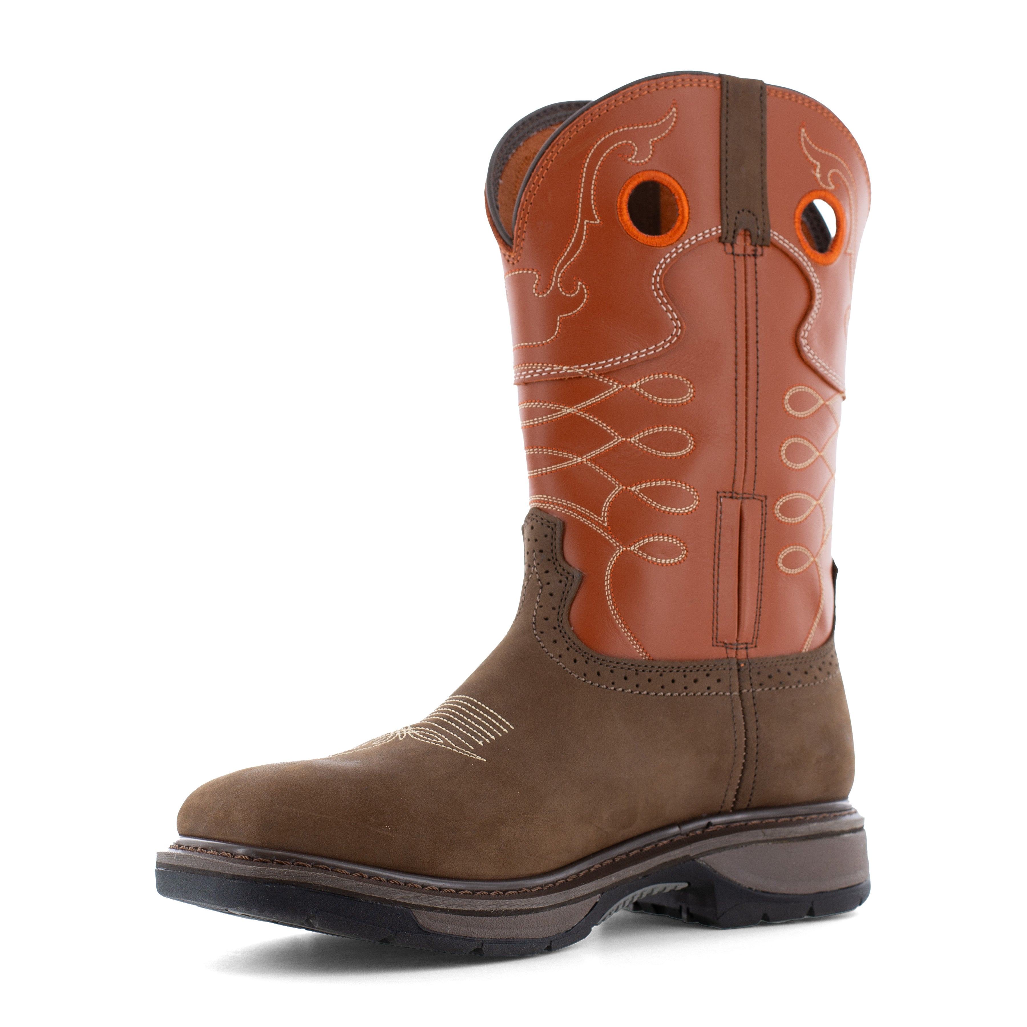 Frye Supply Men's Crafted 10" Steel Toe Western Work Boot - Brown - FR40102 - Overlook Boots