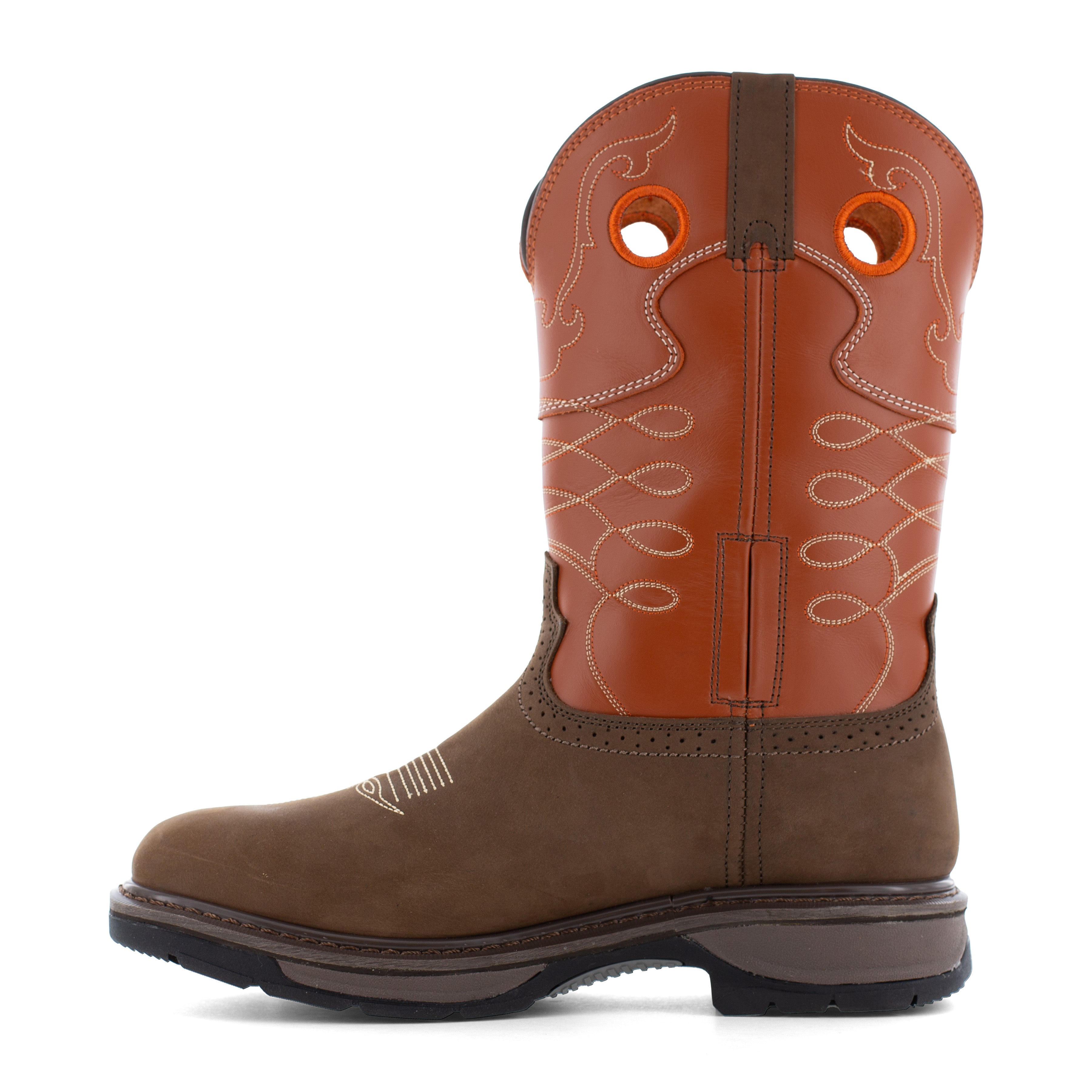 Frye Supply Men's Crafted 10" Steel Toe Western Work Boot - Brown - FR40102 - Overlook Boots