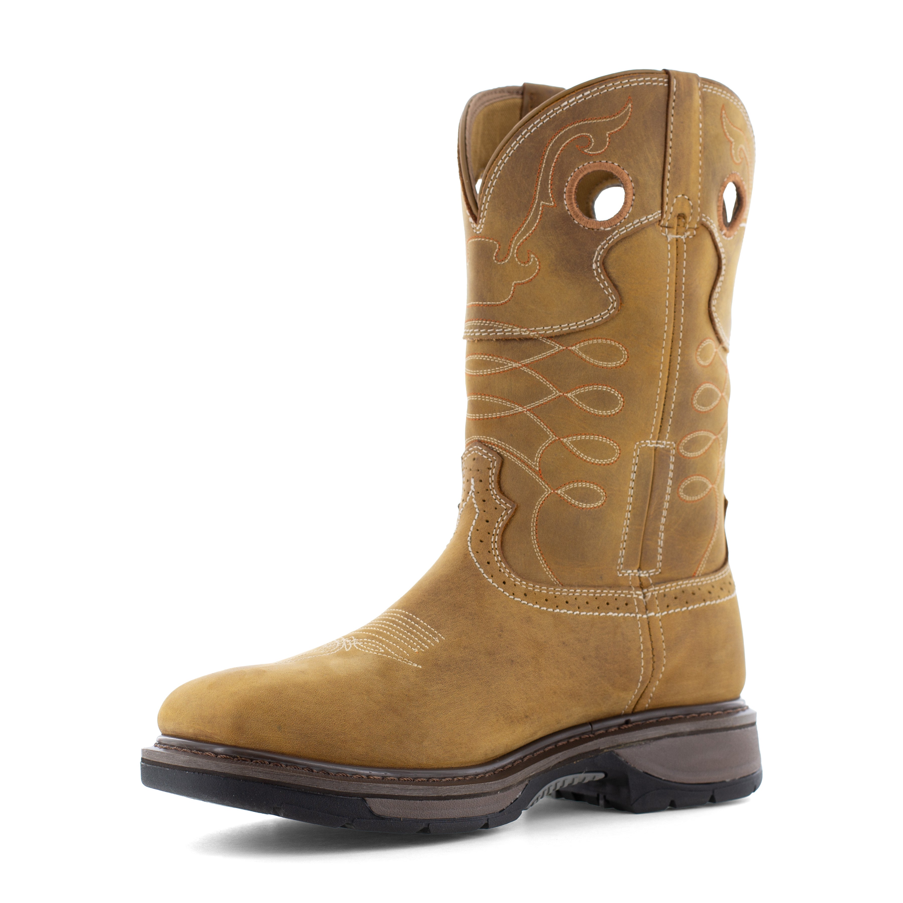 Frye Supply Men's Crafted 10" Steel Toe Waterproof Western Work Boot - Tan - FR40103 - Overlook Boots