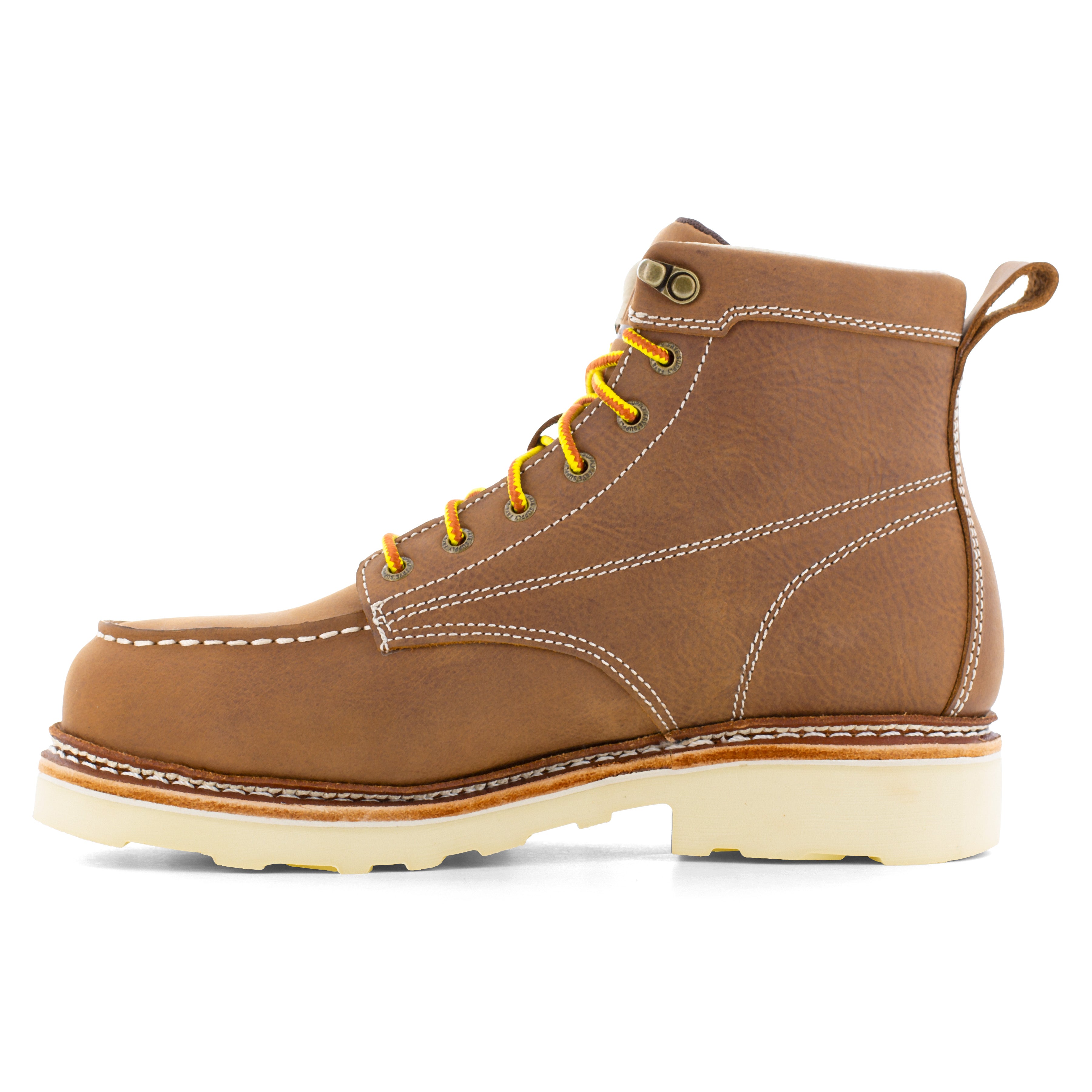 Frye Supply Men's Crafted 6" Steel Toe Waterproof Work Boot - Brown - FR40302 - Overlook Boots