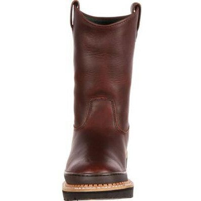 Georgia Men's Giant 11" Wellington Pull On Work Boot -Brown- G4274  - Overlook Boots