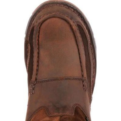 Georgia Men's Athens 10" Soft Toe WP Wellington Work Boot -Brown- G4403  - Overlook Boots