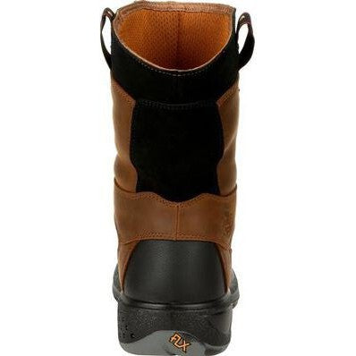 Georgia Men's Flxpoint 10" Comp Toe WP Wellington Work Boot- Brown - G5644  - Overlook Boots