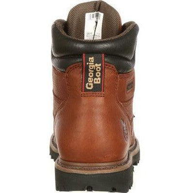 Georgia Men's Hammer 6" Steel Toe MG Work Boot -Brown- G6315  - Overlook Boots