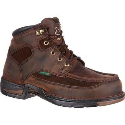 Georgia Men's Athens 6" Steel Toe WP Work Boot - Brown - G7603 8 / Medium / Brown - Overlook Boots